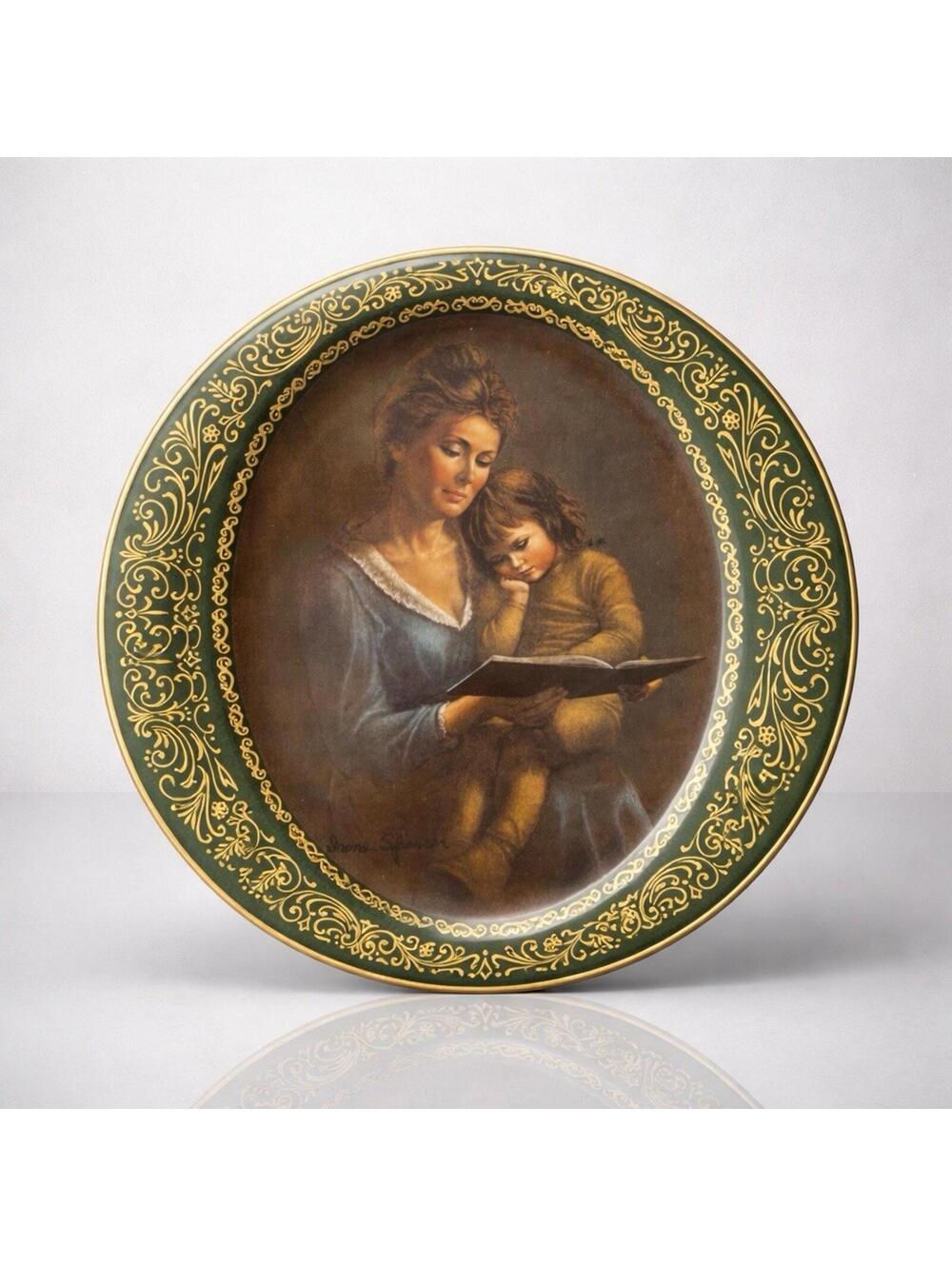 Pickard China 1980s Irene Spencer Story Time, Collector Plate W/ Box & COA, 9.5”